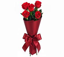 Букет 5 Красных роз Эдлесс Лав в Западный