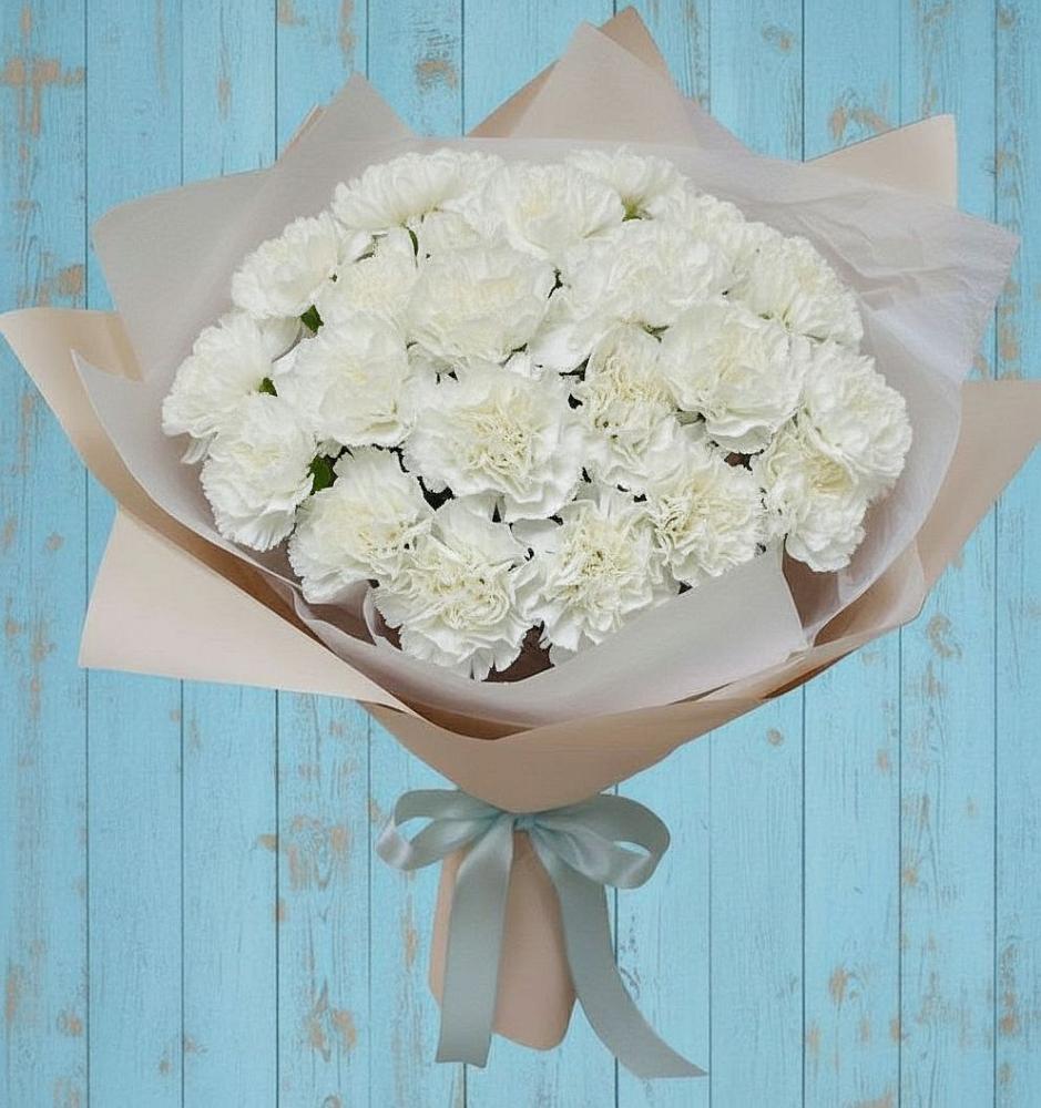 Букет цветов из: Гвоздики в Западный