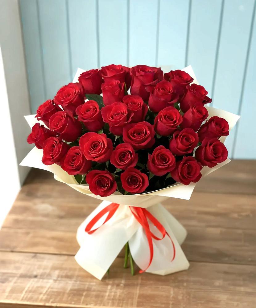 Букет 29 Красных роз в Западный