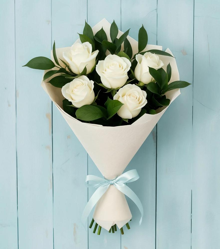 Букет цветов из: Розы в Западный