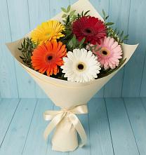 Букет цветов из:  Герберы в Западный
