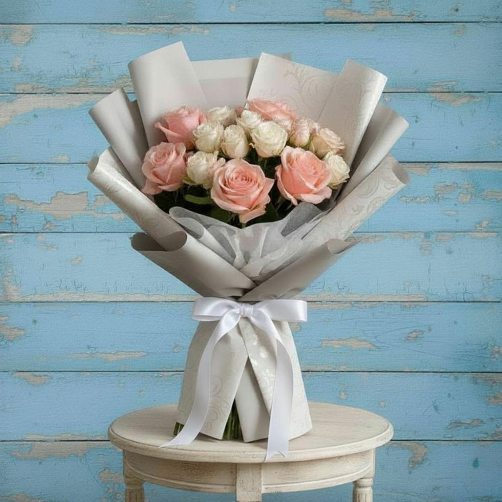 Букет цветов из: Розы в Западный