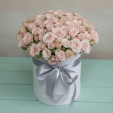 Цветочная композиция из Розы в шляпной коробке #REPLACE_PRED# Западный