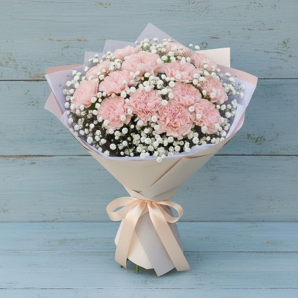 Букет цветов из: Гвоздики в Западный