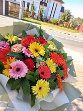 Букет цветов из:  Герберы #REPLACE_PRED# Западный