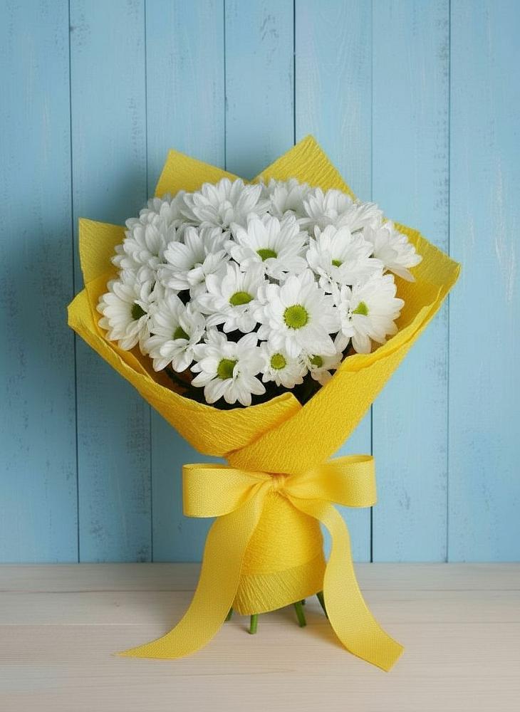 Букет цветов из: Хризантемы в Западный