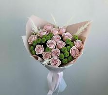 Букет цветов из:  Розы и Хризантемы в Западный