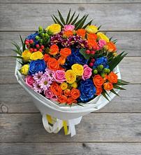 Букет цветов из:  Розы и Хризантемы #REPLACE_PRED# Западный