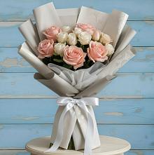 Букет цветов из:  Розы #REPLACE_PRED# Западный