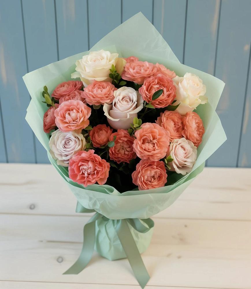 Букет цветов из: Розы в Западный