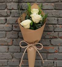 Букет цветов из:  Розы в Западный
