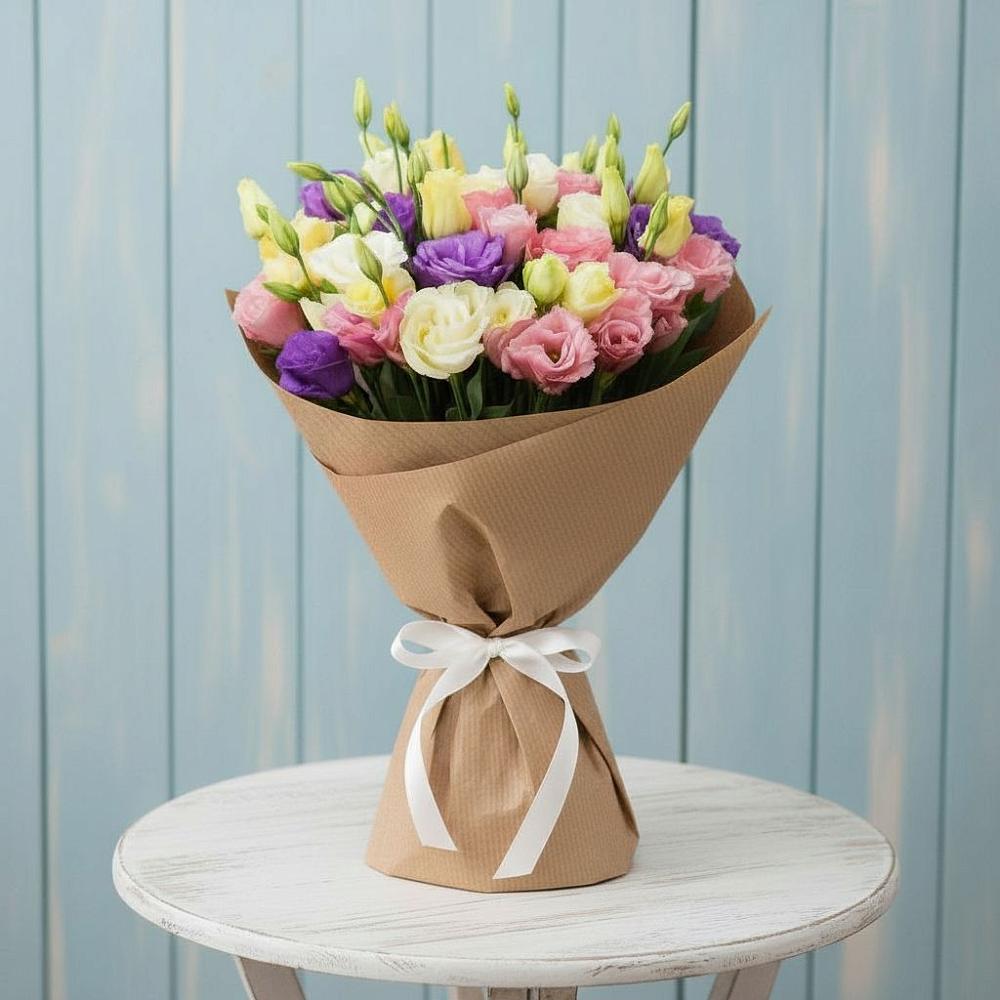 Букет цветов из: Лизиантусы в Западный