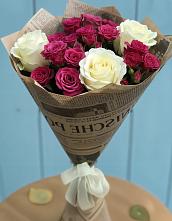 Букет цветов из:  Розы #REPLACE_PRED# Западный