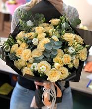 Букет цветов из:  Розы и Лизиантусы #REPLACE_PRED# Западный