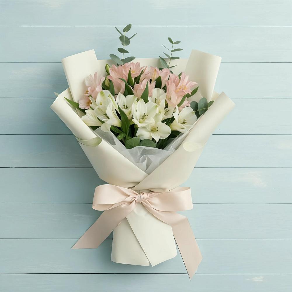 Букет цветов из: Альстромерии в Западный