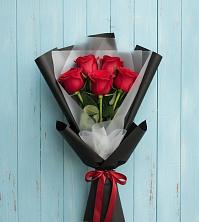 Букет цветов из:  Розы в Западный