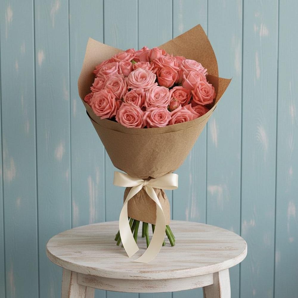 Букет цветов из: Розы в Западный