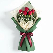 Букет цветов из:  Розы в Западный