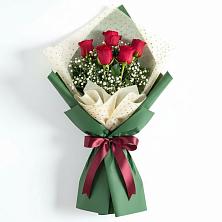 Букет цветов из:  Розы в Западный