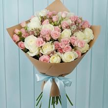 Букет цветов из:  Розы в Западный