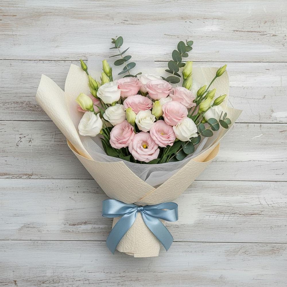 Букет цветов из: Лизиантусы в Западный